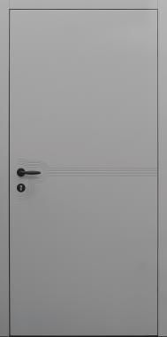 Haustür grau Innenansicht Modell B9
