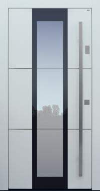 Haustür weiß mit Keypad Modell B35