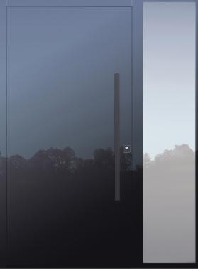 Haustür mit Vorsatzglas mit Seitenteil B11 Modell Pure