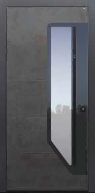 Haustür dunkelgrau Kollektion Smart mit Fingerprint Modell Smart04