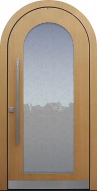 Haustür Eiche mit Rundbogen Modell B34