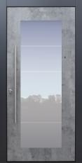 Haustür modern, Exterior, Skyline, Sicherheitstür, passivhaustauglich, besser als Alu, Glas