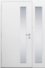 Haustür weiß Innenansicht mit Seitenteil Shadow Modell B37
