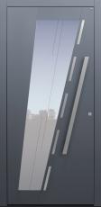 Haustür anthrazit mit Glasmotiv MS10 Modell B67