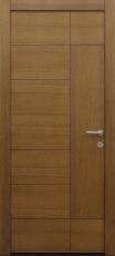 Haustür Eiche mit Design B908 mit Spurfräsungen und Furnierbild auf Kundenwunsch Modell B9-T