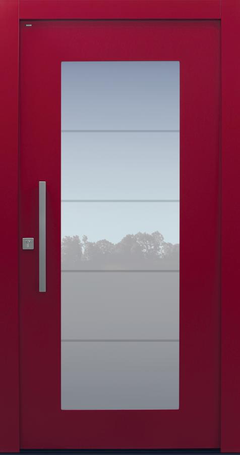 Haustür rot Modell B34