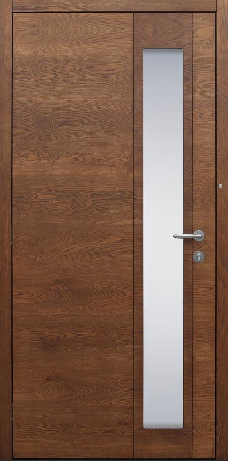 Haustür braun Innenansicht mit Touch-Tagesfunktion Modell B37