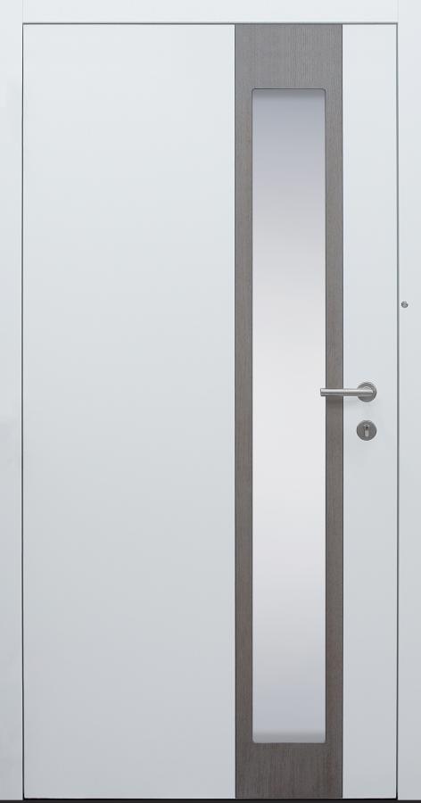 Haustür weiß Innenansicht mit Touch-Tagesfunktion Modell B37