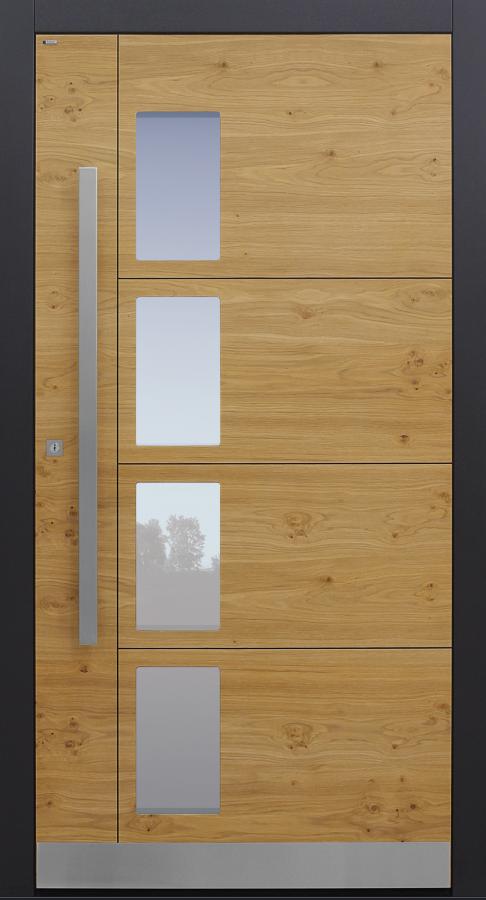 Haustür Eiche astig mit Option Designpaket Modell B65