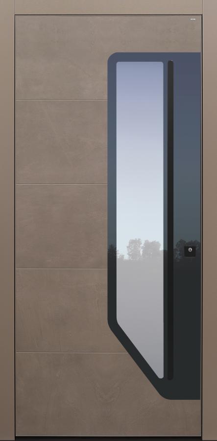 Haustür Keramik graubraun Kollektion Smart Modell B703