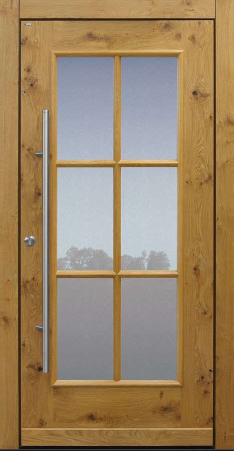 Haustür, Landhaus klassisch rustikal, Eiche, Holz, Sicherheitstür, passivhaustauglich