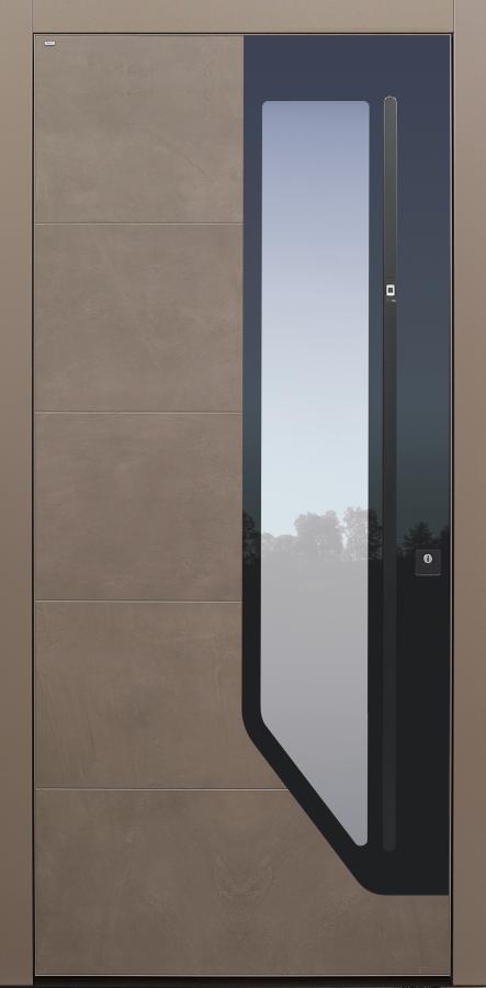 Haustür grau Kollektion Smart mit Fingerprint Modell Smart02